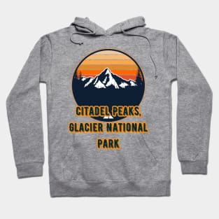 Citadel Peaks, Glacier National Park Hoodie